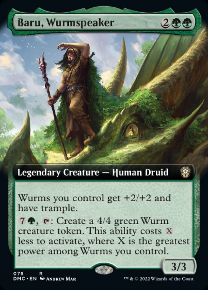 Baru, Wurmspeaker - [Extended Art] Dominaria United Commander (DMC)