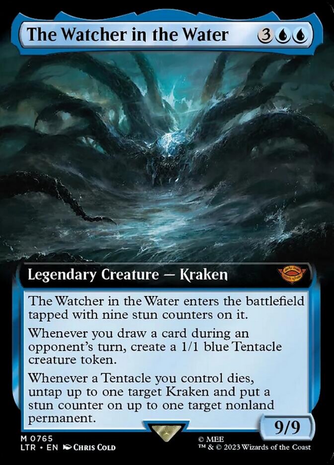 The Watcher in the Water - [Surge Foil, Extended Art] The Lord of the Rings: Tales of Middle-earth (LTR)
