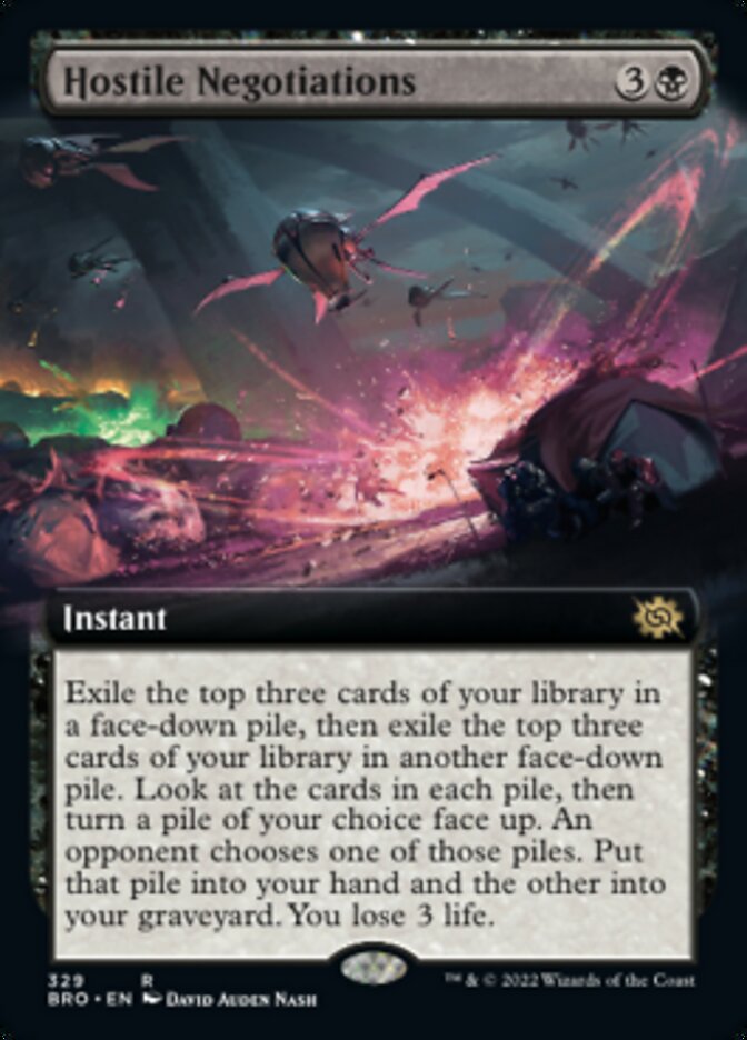 Hostile Negotiations - [Foil, Extended Art] The Brothers' War (BRO)