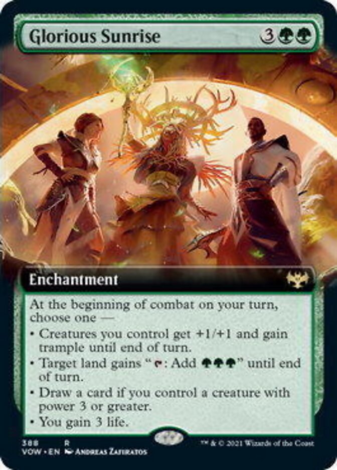 Glorious Sunrise - [Foil, Extended Art] Innistrad: Crimson Vow (VOW)
