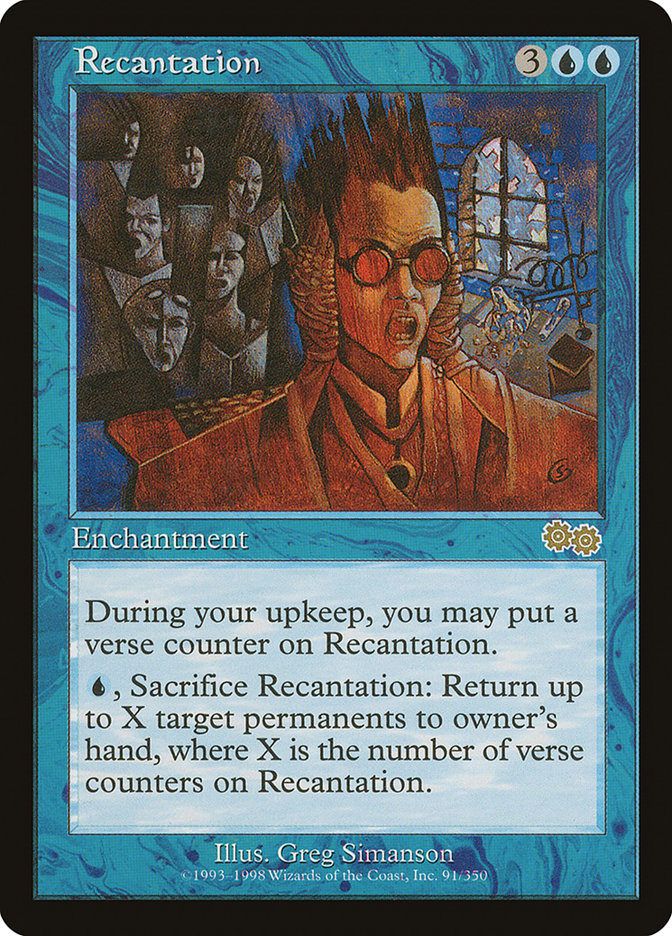 Recantation - [Retro Frame] Urza's Saga (USG)