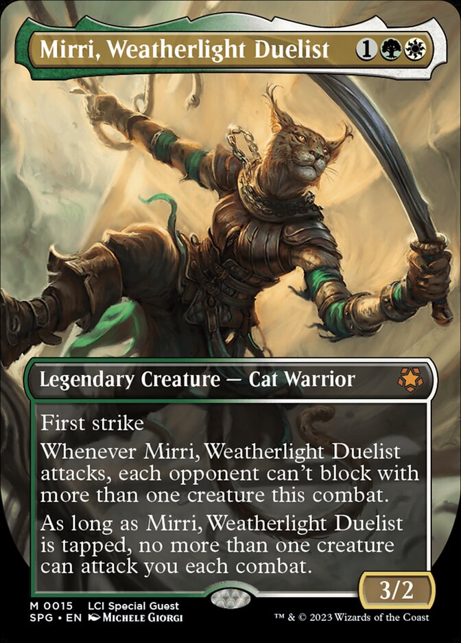 Mirri, Weatherlight Duelist - [Foil, Borderless] Special Guests (SPG)