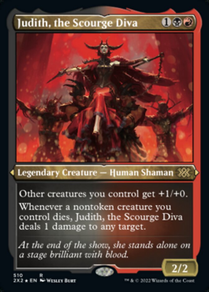 Judith, the Scourge Diva - [Etched Foil] Double Masters 2022 (2X2)