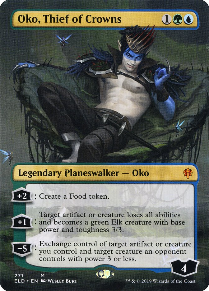 Oko, Thief of Crowns - [Foil, Borderless] Throne of Eldraine (ELD)