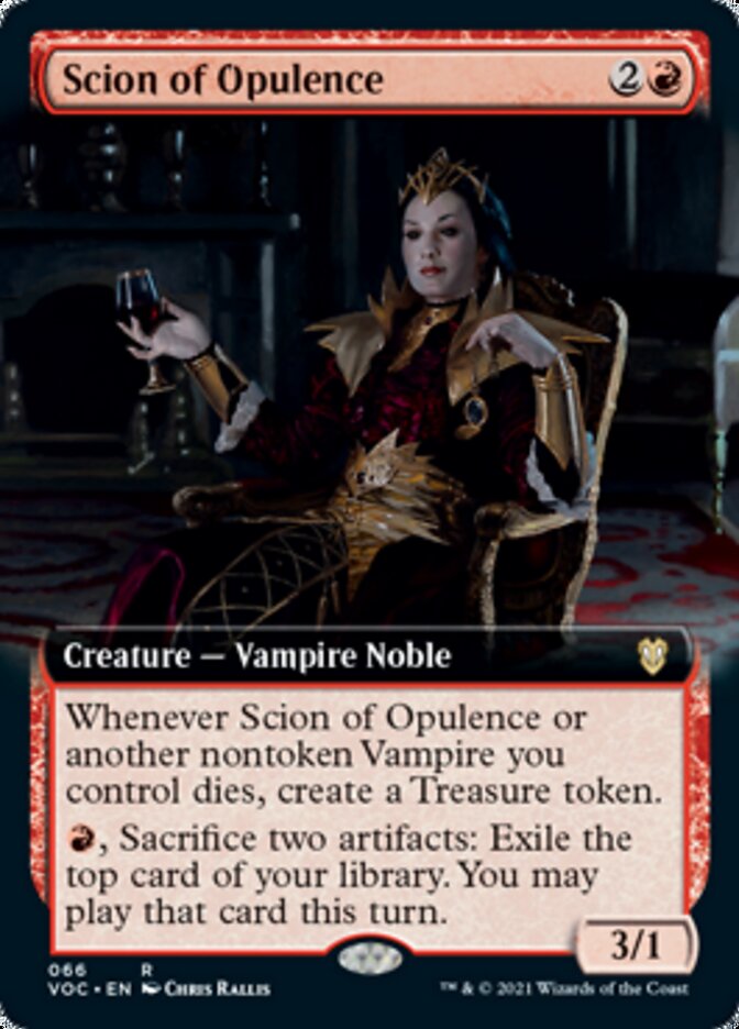 Scion of Opulence - [Foil, Extended Art] Crimson Vow Commander (VOC)