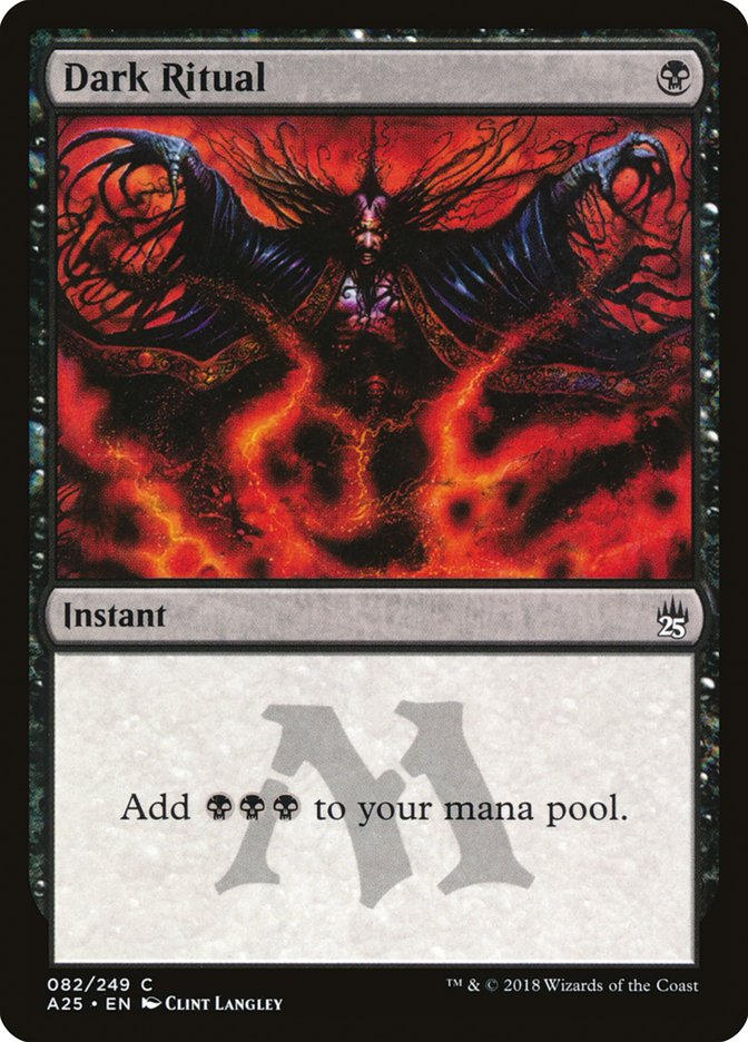 Dark Ritual - [Foil] Masters 25 (A25)