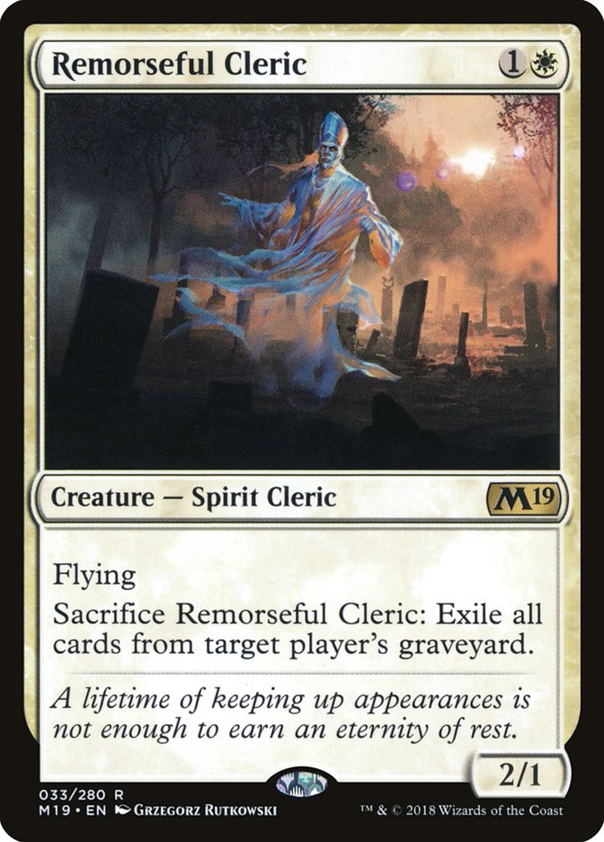 Remorseful Cleric - [Foil] Core Set 2019 (M19)