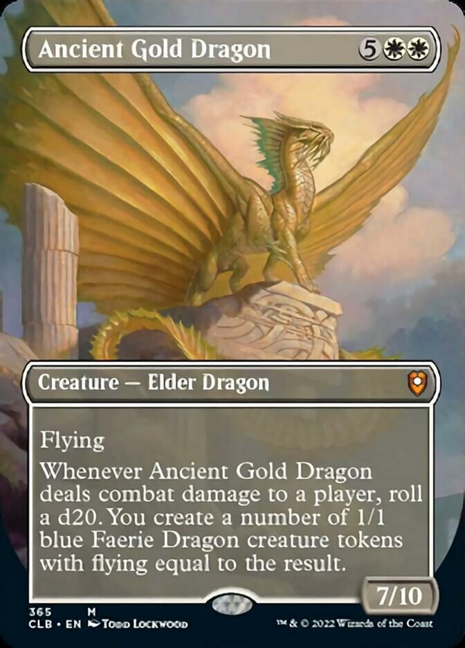 Ancient Gold Dragon - [Foil, Borderless] Commander Legends: Battle for Baldur's Gate (CLB)