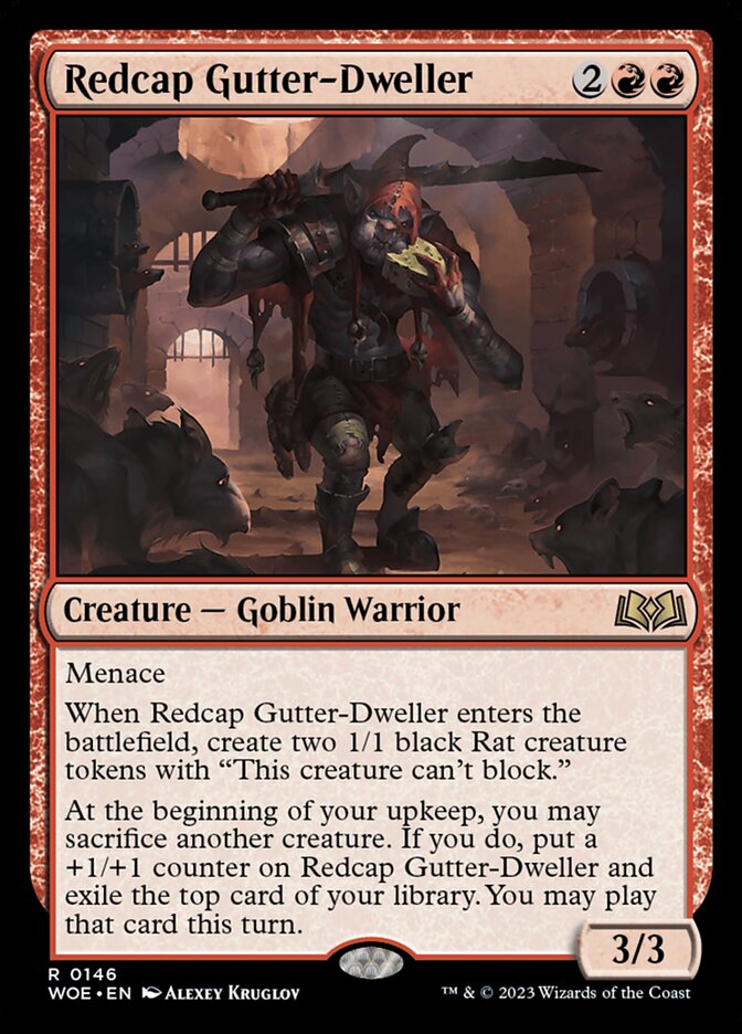 Redcap Gutter-Dweller - [Foil] Wilds of Eldraine (WOE)