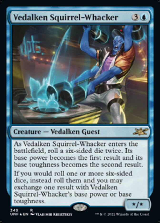 Vedalken Squirrel-Whacker - [Galaxy Foil] Unfinity (UNF)