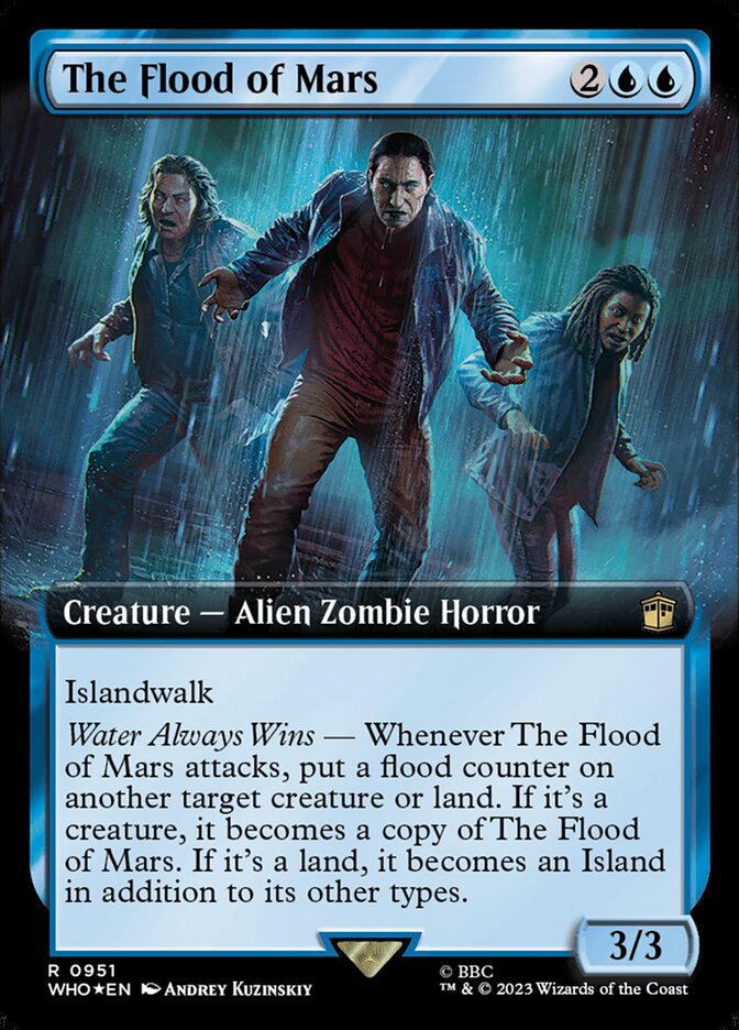 The Flood of Mars - [Surge Foil, Extended Art] Doctor Who (WHO)