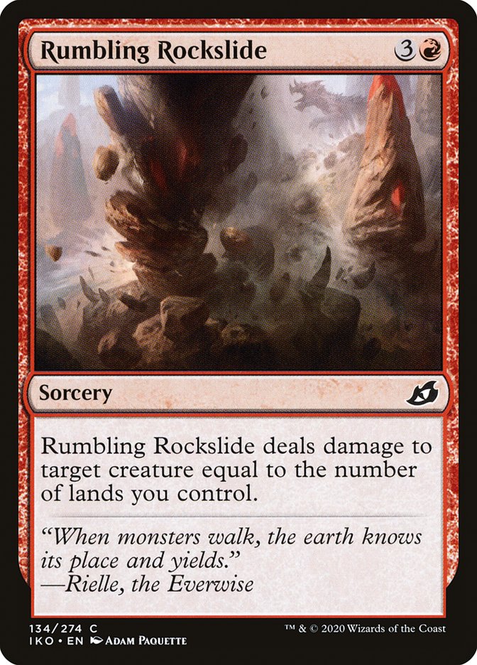 Rumbling Rockslide - [Foil] Ikoria: Lair of Behemoths (IKO)