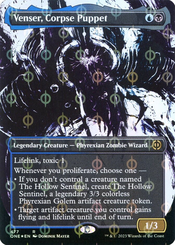 Venser, Corpse Puppet - [Step and Compleat Foil, Showcase] Phyrexia: All Will Be One (ONE)