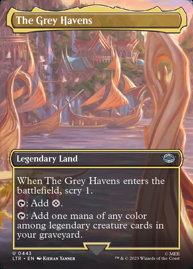 The Grey Havens - [Foil, Borderless] The Lord of the Rings: Tales of Middle-earth (LTR)