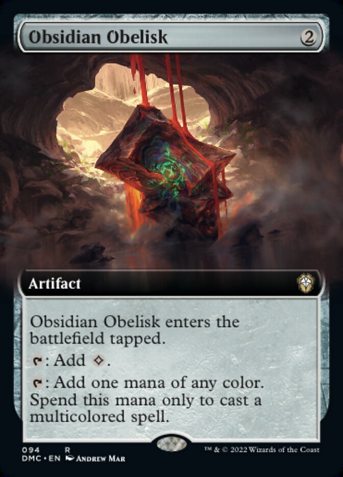 Obsidian Obelisk - [Foil, Extended Art] Dominaria United Commander (DMC)