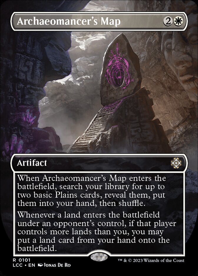 Archaeomancer's Map - [Foil, Borderless] Lost Caverns of Ixalan Commander (LCC)