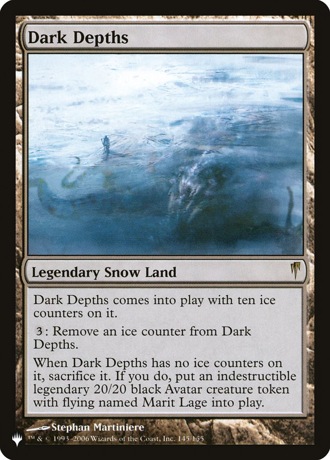 Dark Depths - The List (PLIST)