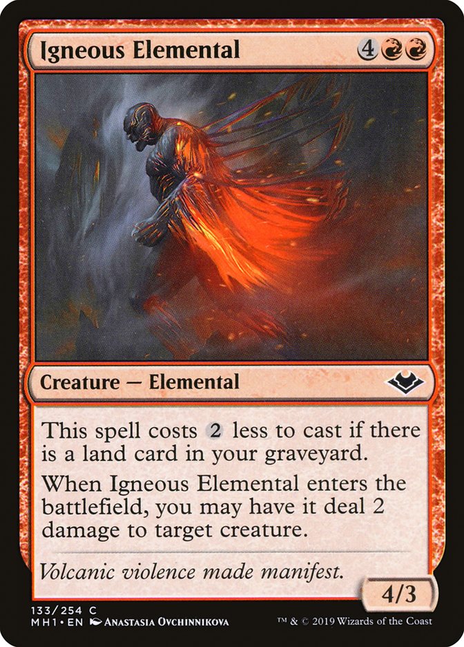 Igneous Elemental - [Foil] Modern Horizons (MH1)