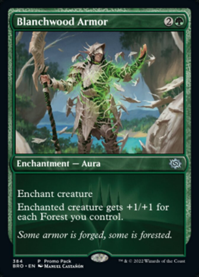 Blanchwood Armor - [Foil, Promo] The Brothers' War (BRO)