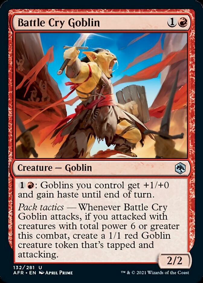 Battle Cry Goblin - [Foil] Adventures in the Forgotten Realms (AFR)