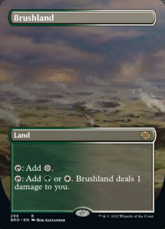 Brushland - [Foil, Borderless] The Brothers' War (BRO)