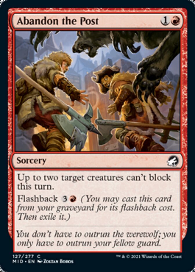 Abandon the Post - [Foil] Innistrad: Midnight Hunt (MID)
