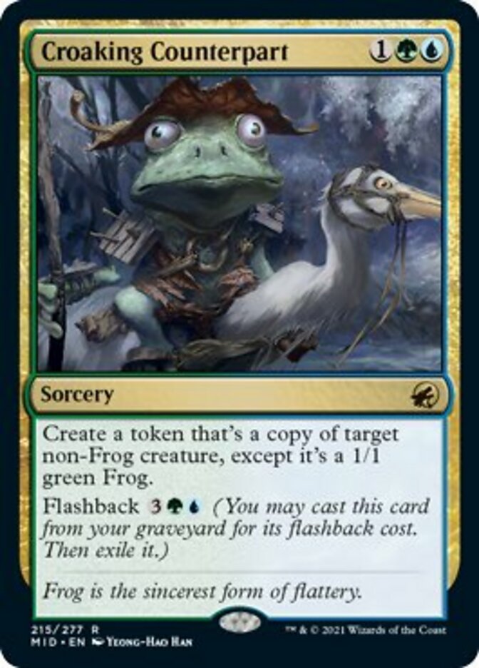 Croaking Counterpart - [Foil] Innistrad: Midnight Hunt (MID)