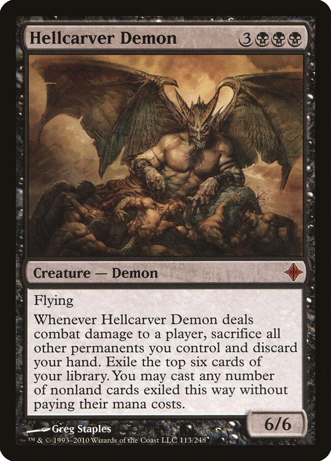 Hellcarver Demon - [Foil] Rise of the Eldrazi (ROE)