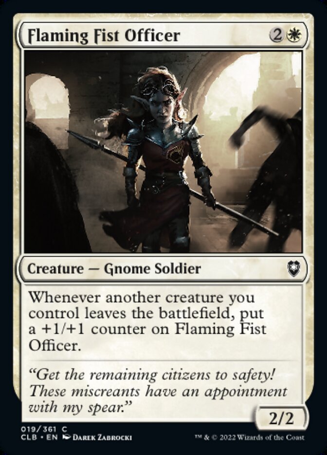 Flaming Fist Officer - [Foil] Commander Legends: Battle for Baldur's Gate (CLB)