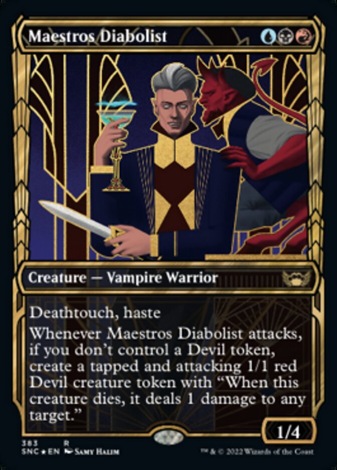 Maestros Diabolist - [Gilded Foil, Showcase] Streets of New Capenna (SNC)
