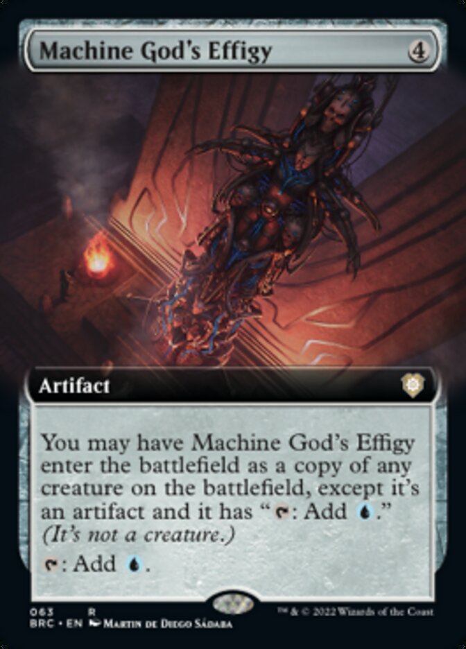 Machine God's Effigy - [Foil, Extended Art] The Brothers' War Commander (BRC)
