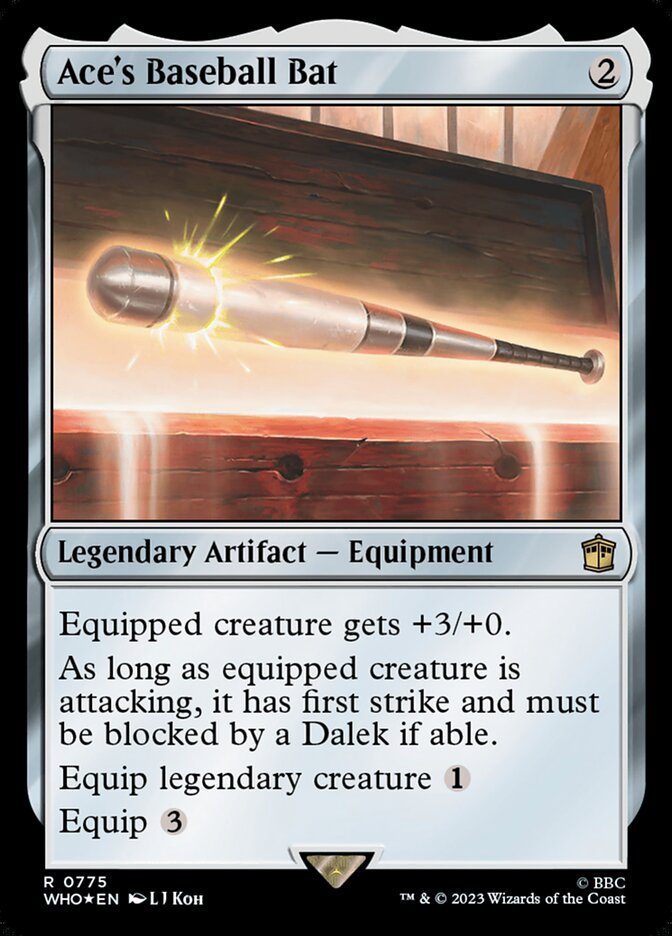 Ace's Baseball Bat - [Surge Foil] Doctor Who (WHO)