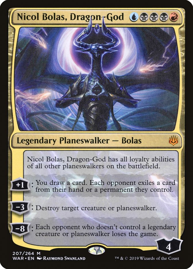 Nicol Bolas, Dragon-God - [Foil] War of the Spark (WAR)