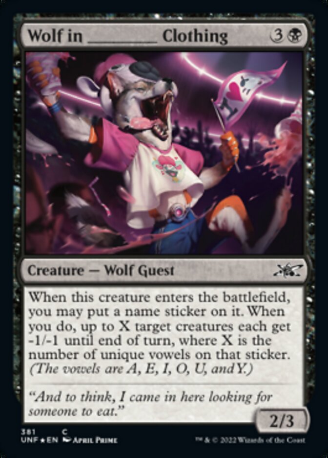Wolf in _____ Clothing - [Galaxy Foil] Unfinity (UNF)