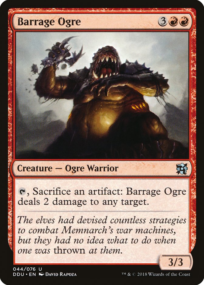 Barrage Ogre - Duel Decks: Elves vs. Inventors (DDU)