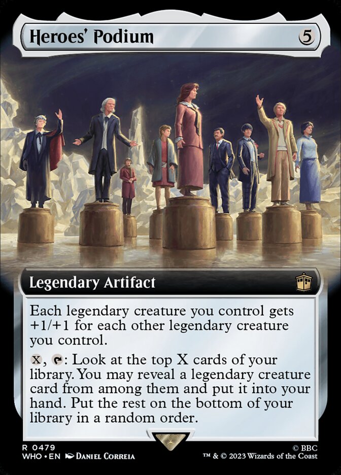 Heroes' Podium - [Foil, Extended Art] Doctor Who (WHO)