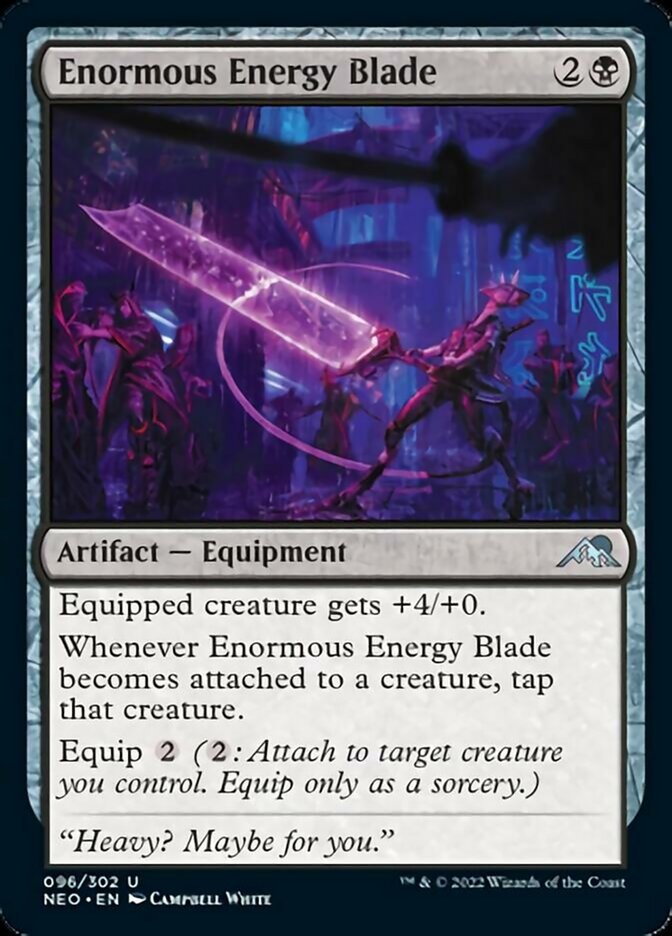 Enormous Energy Blade - [Foil] Kamigawa: Neon Dynasty (NEO)