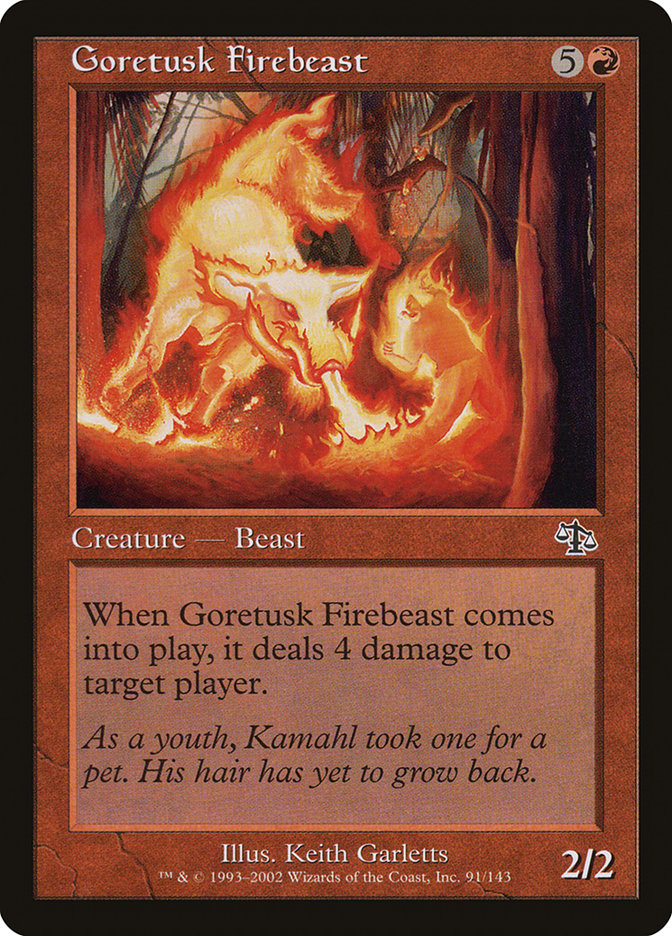 Goretusk Firebeast - [Foil] Judgment (JUD)