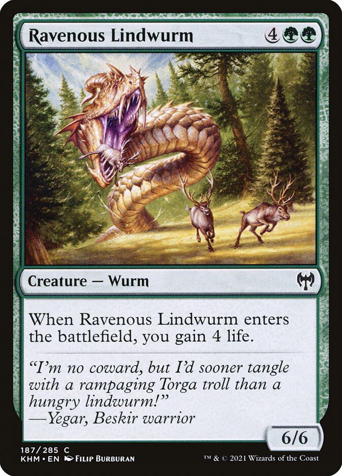 Ravenous Lindwurm - [Foil] Kaldheim (KHM)