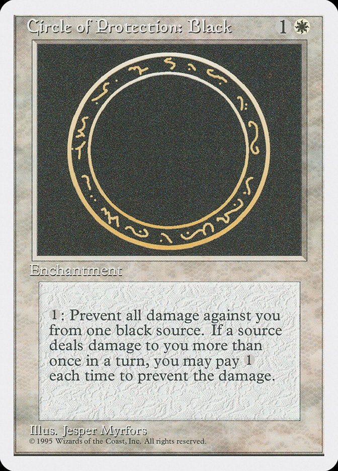 Circle of Protection: Black - Fourth Edition (4ED)