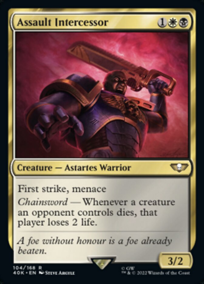 Assault Intercessor - [Surge Foil] Warhammer 40,000 Commander (40K)