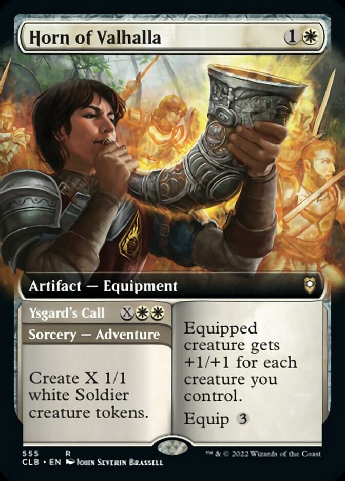 Horn of Valhalla // Ysgard's Call - [Foil, Extended Art] Commander Legends: Battle for Baldur's Gate (CLB)