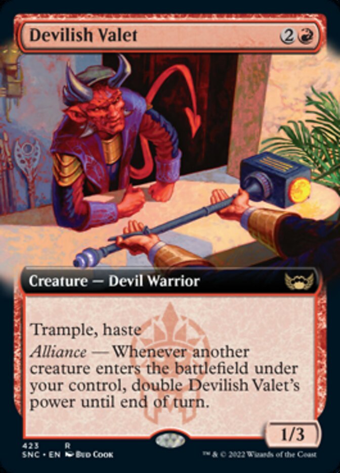 Devilish Valet - [Foil, Extended Art] Streets of New Capenna (SNC)