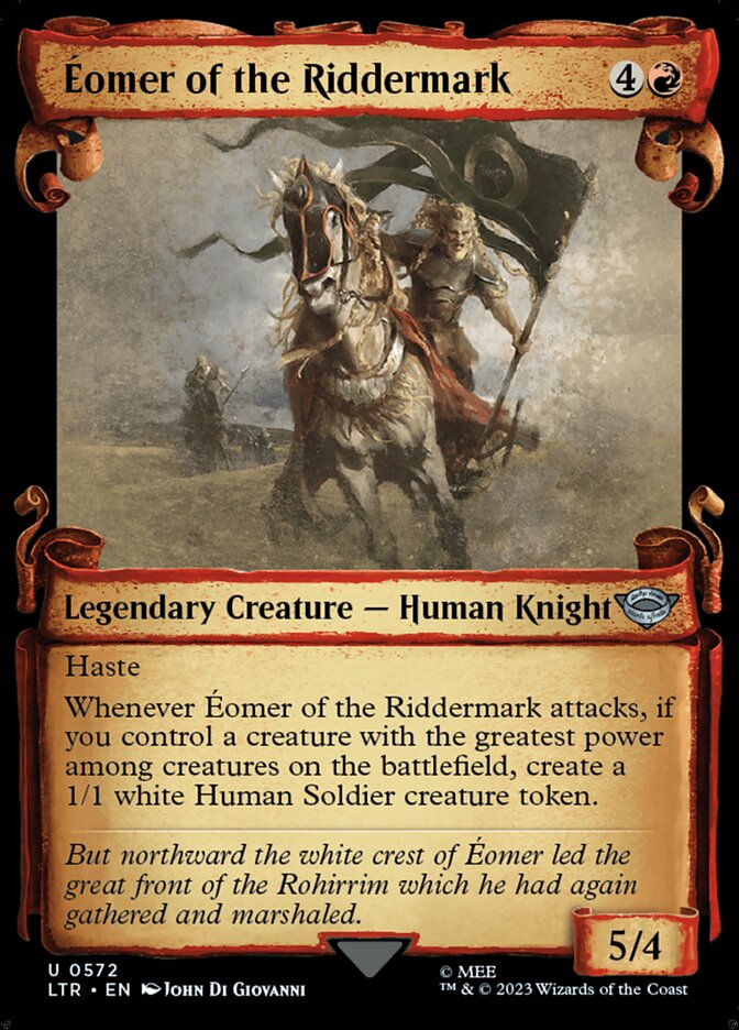 Éomer of the Riddermark - [Foil, Showcase Scroll] The Lord of the Rings: Tales of Middle-earth (LTR)