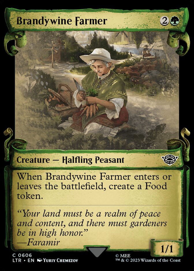 Brandywine Farmer - [Foil, Showcase Scroll] The Lord of the Rings: Tales of Middle-earth (LTR)