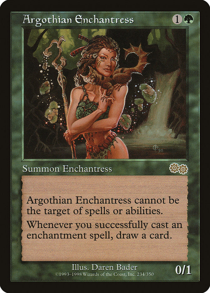 Argothian Enchantress - [Retro Frame] Urza's Saga (USG)