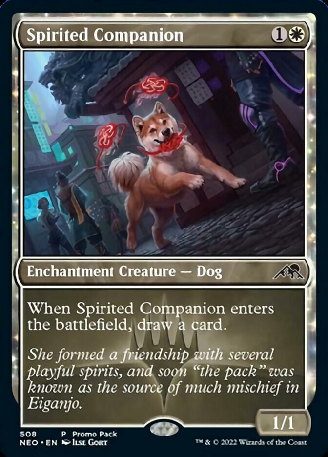 Spirited Companion - [Foil, Promo] Kamigawa: Neon Dynasty (NEO)