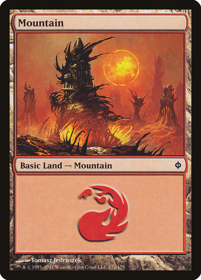Mountain (172) - [Foil] New Phyrexia (NPH)