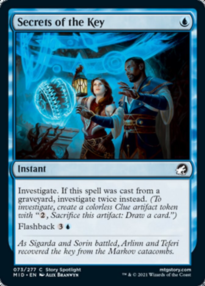 Secrets of the Key - [Foil] Innistrad: Midnight Hunt (MID)