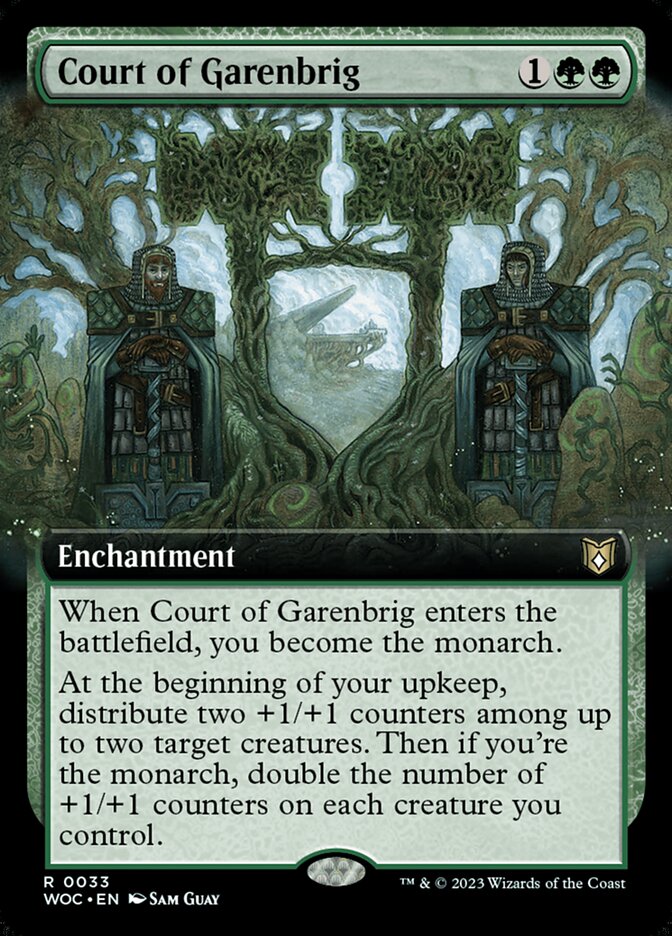Court of Garenbrig - [Foil, Extended Art] Wilds of Eldraine Commander (WOC)